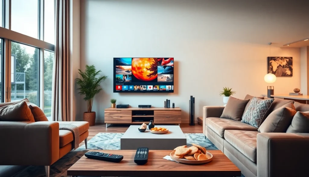 Accédez à l'abonnement iptv avec un décor moderne et convivial.