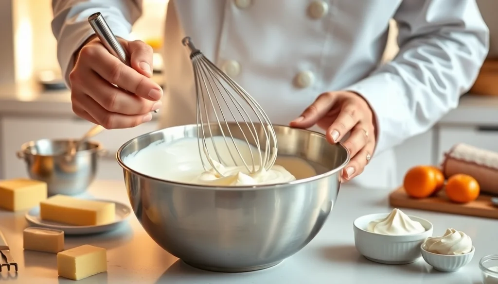 Bereid mousseline cream met een professionele patissier in een lichte keuken.