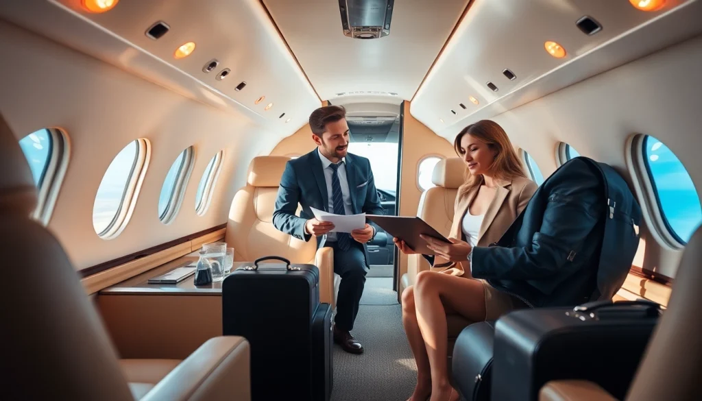 Enhance your experience with a private aviation concierge arranging luxurious travel details.
