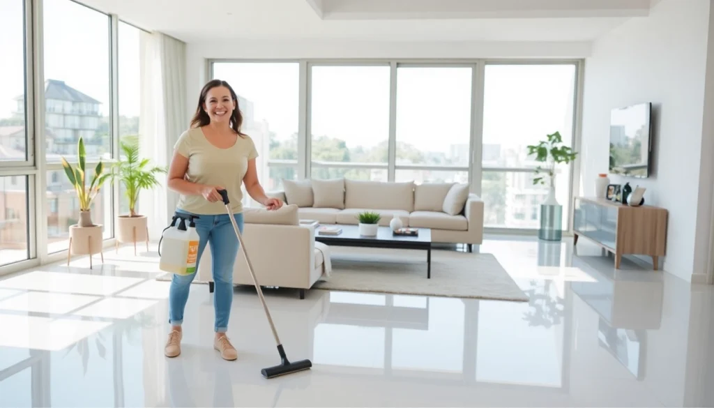 Experience expert bond cleaning brisbane showcased in a bright and tidy living space.