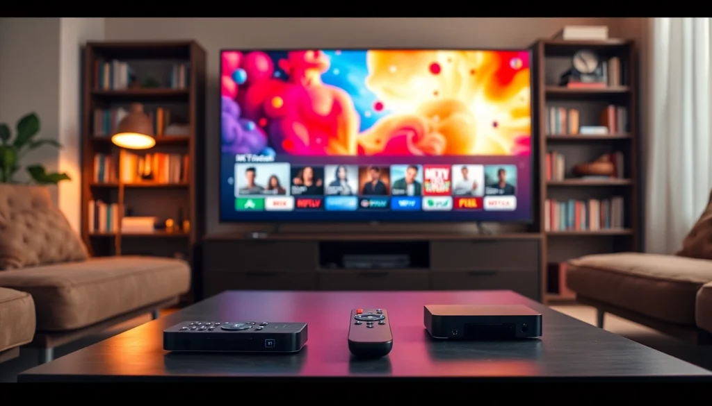 Profitez de l'abonnement iptv avec un téléviseur moderne dans un environnement accueillant.