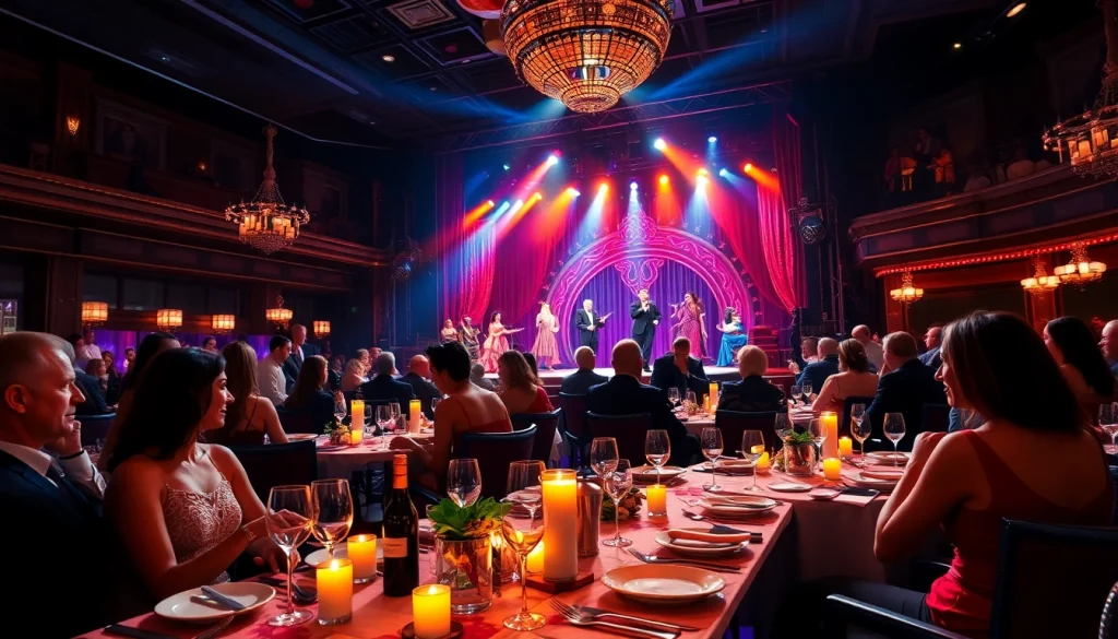 Engaging dinner shows in las vegas featuring live performances and gourmet dining experience.