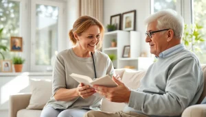 Senior caregivers Austin TX providing compassionate support to elderly in a cozy home environment.